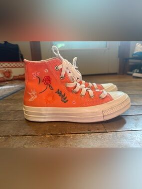 Converse Chuck 70 Size 6 Women's Sneakers A10820C Watermelon Slushy Embroider